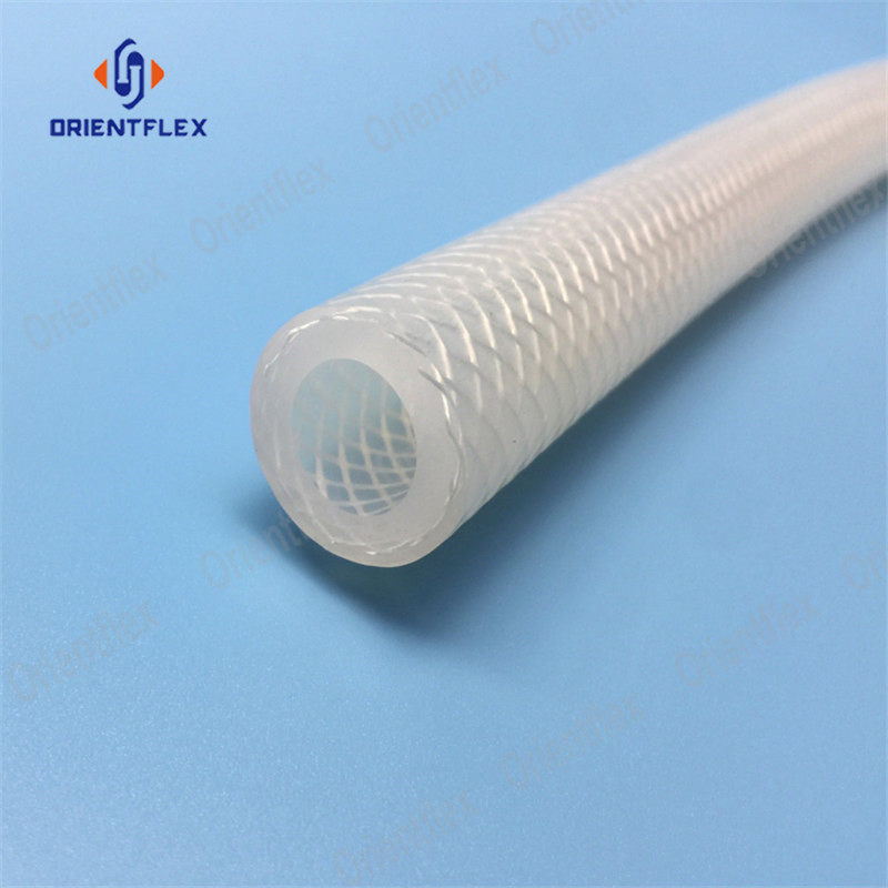Braided Reinforced Food Grade Silicone Hose Pipe