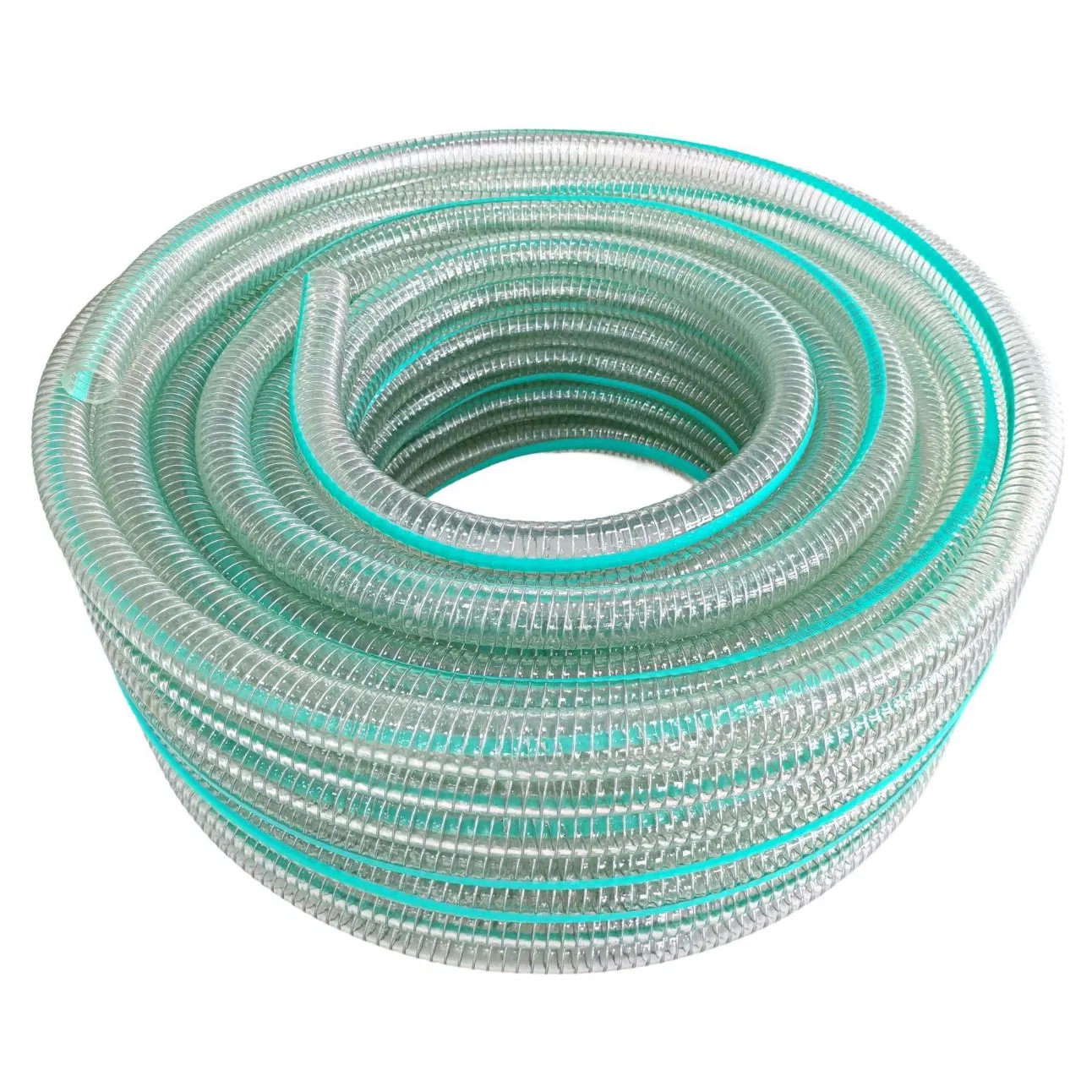 RoHS Certified PVC Reinforced Plastic Wire Spring Water Pump Suction Hose