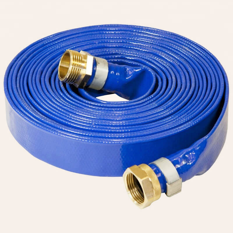 Top Quality PVC Lay Flat Hose Light Weight 2'' 3'' 4'' 6'' 8'' 10'' 14'' 16'' Sizes Water Transfer Drip Pool Pump Farm Iggigation Plastic Pipes