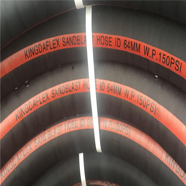 150psi Abrasion Flexible Rubber Sandblast Hose