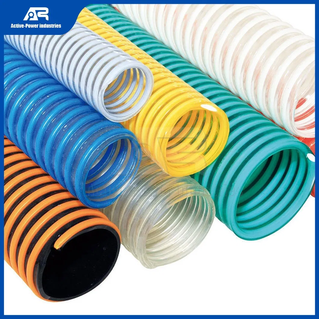 Active-Power Industries Plastic Tube Suppliers China C-Type Small Size PVC Helix Suction Hose for Water Pump Hose