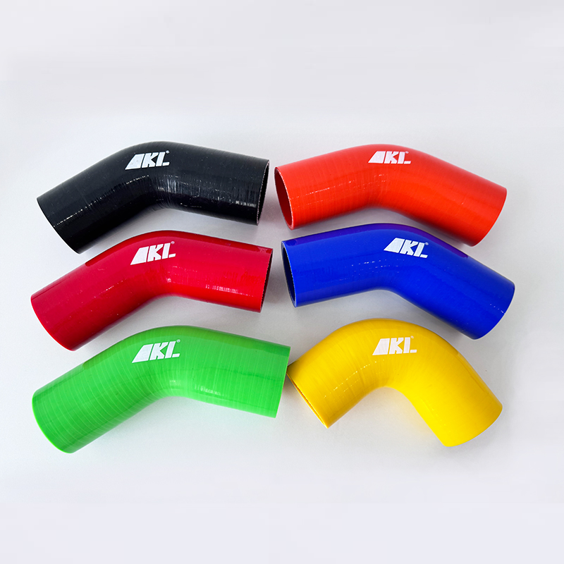 Direct Wholesale Auto Turbo Flexible High Temp High Pressure Resistant Air Intake Braided Reinforced Radiator 45 90 180 Degree Elbow Car Coolant Silicone Hose