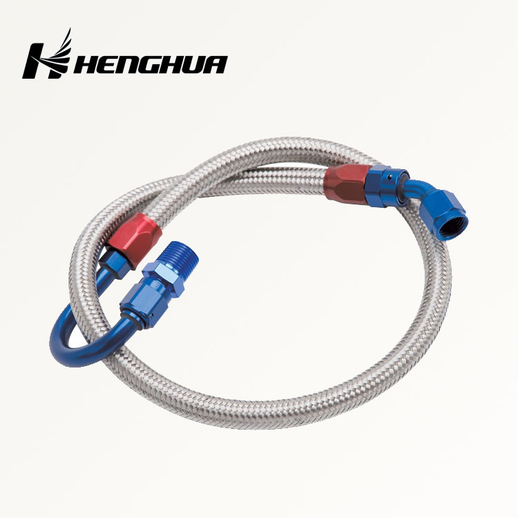 Racing Nylon Stainless Steel Braided Oil Cooler Fuel Line Rubber P32 Used Air Cable Wire Hose Assembly Kit