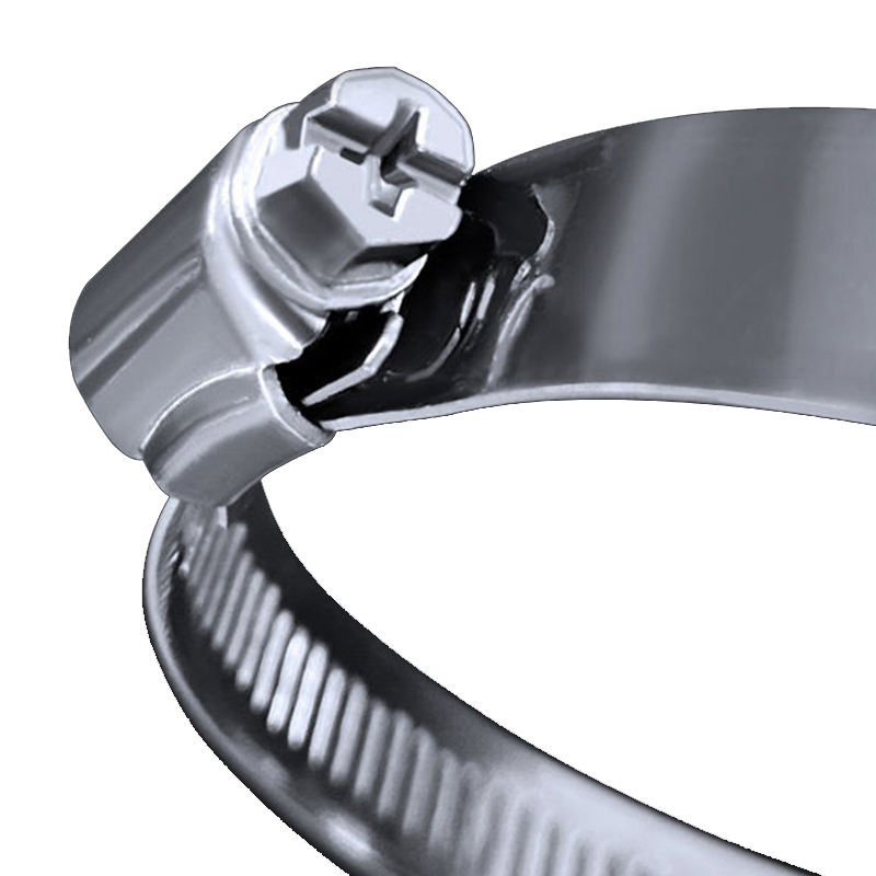 German Type Hose Clamp Adjustable Clip 201 304 Automotive Stainless Steel Hose Clamps 9mm Bandwidth W2 W4 Worm Gear Hose Clips