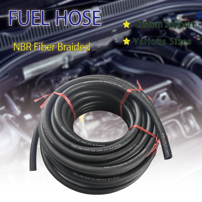Custom Rubber Fuel Hose and Silicone Heater Hose for Vehicle Water Pipe, Air System and Oil Resistance
