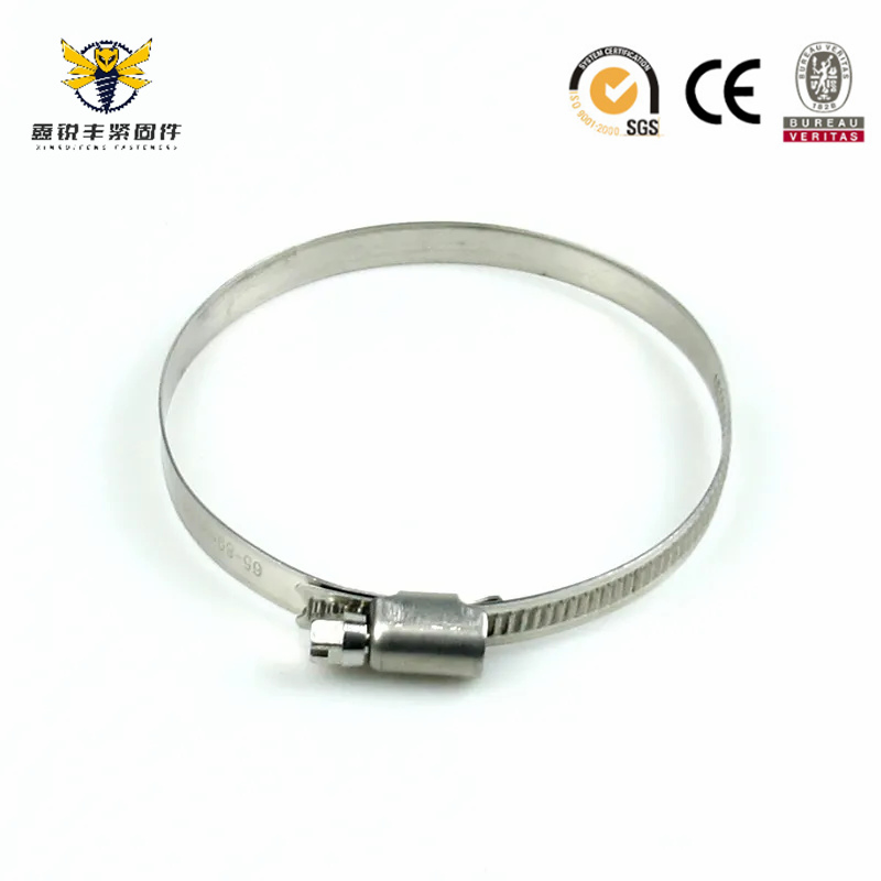 German Type Hose Clamp with Label Automotive Hose Clamp Stainless Steel Car Clamp