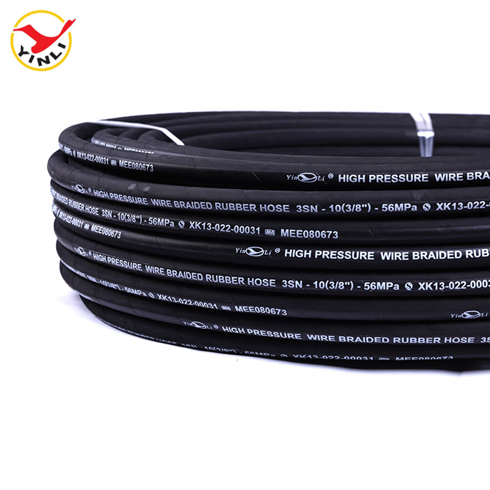 2 Inch High Pressure Wire Spiral Flexible Rubber Oil Hydraulic Hose