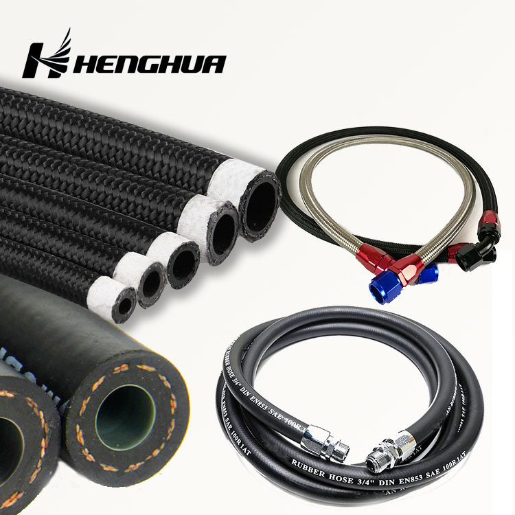 Racing Automotive An4 An6 An8 An10 An12 An16 An20 Nylon Stainless Steel Braided E85 Oil Cooler Fuel Line Rubber Hose