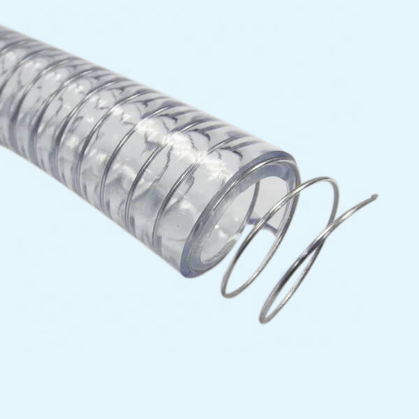 Top Quality Transparent Steel Wire Wound Reinforced Silicone Hose for Water Fluid Dust Mine