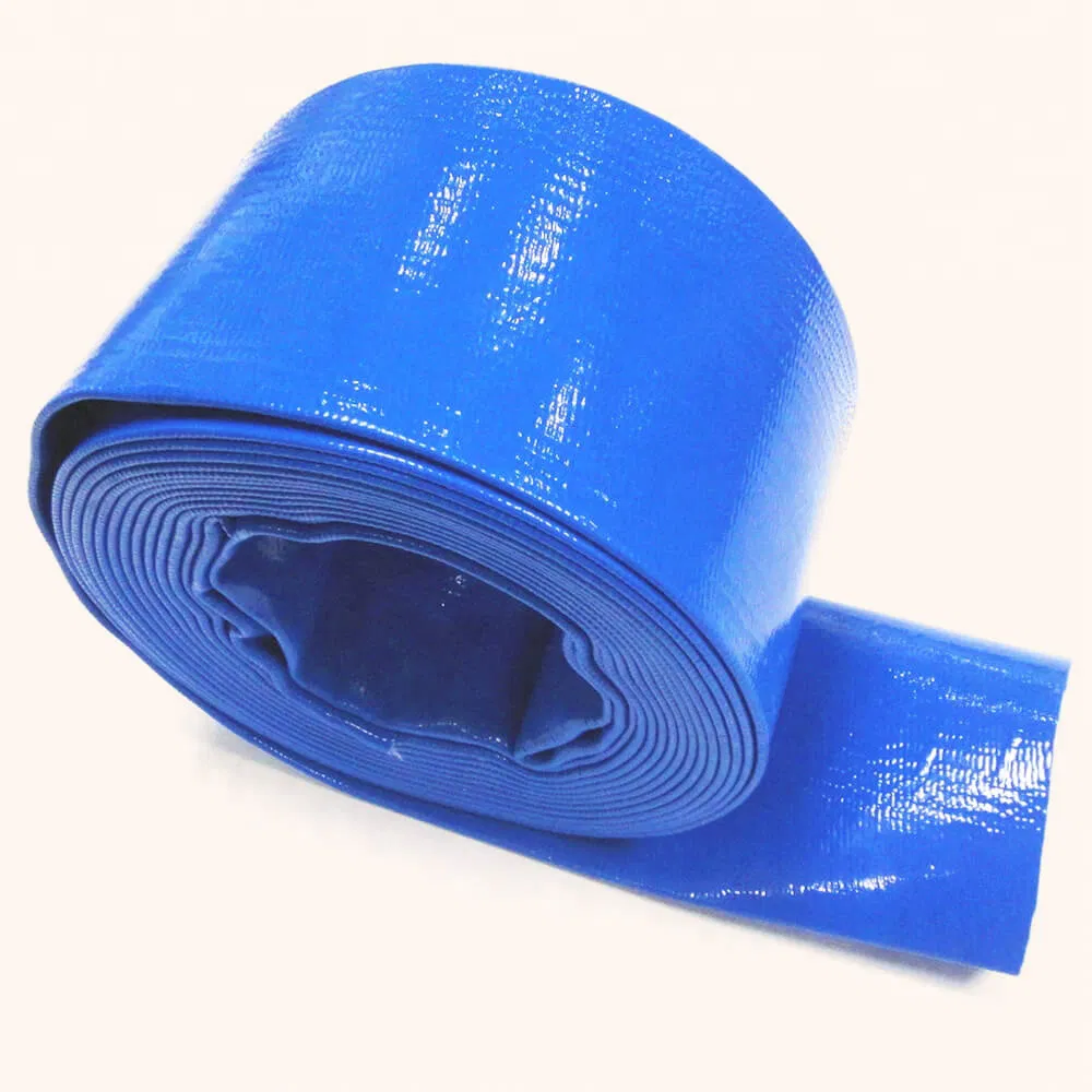 Top Quality PVC Lay Flat Hose Light Weight 2'' 3'' 4'' 6'' 8'' 10'' 14'' 16'' Sizes Water Transfer Drip Pool Pump Farm Iggigation Plastic Pipes