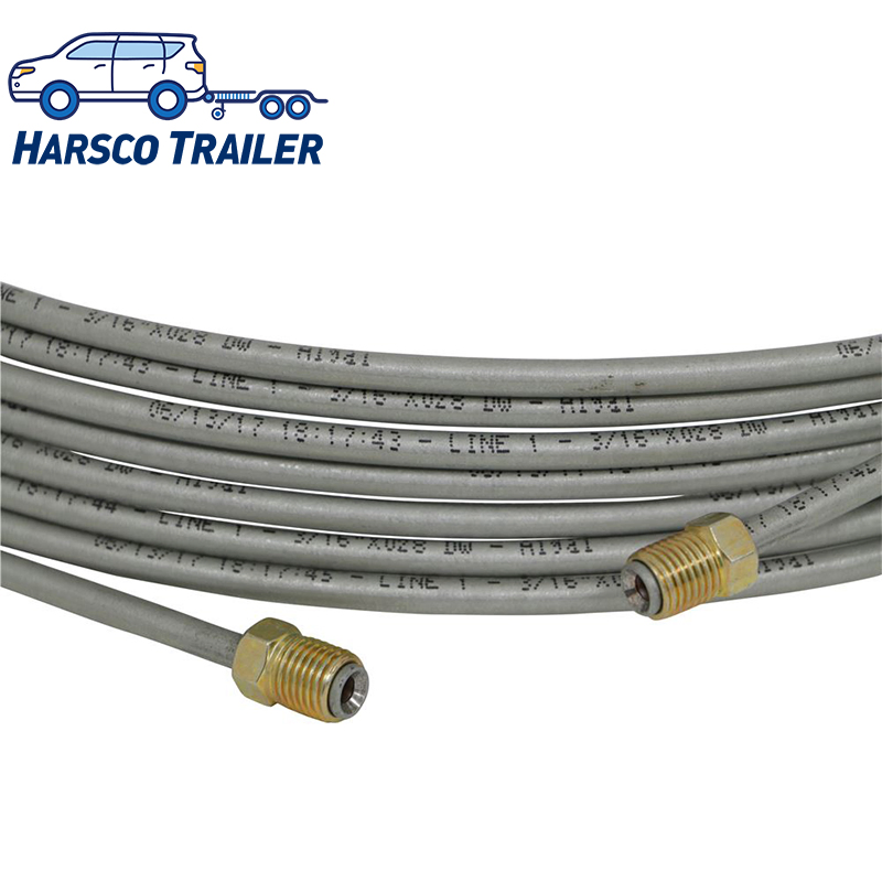 Trailer Hydraulic Brake Line Kit for Single-Axle Torsion-Axle, SAE J1401 Compliant