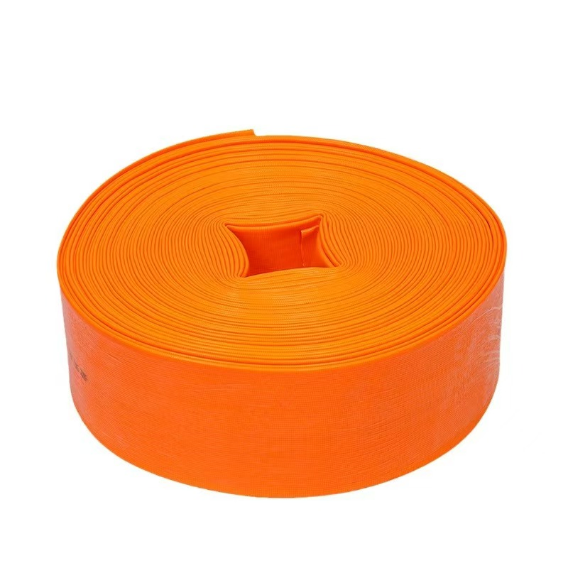 1-16inch PVC Blue Layflat Water Hose Assembly with Coupling Clamp for Pool Vacuum Suction Pump Farm Agriculture Irrigation Hose