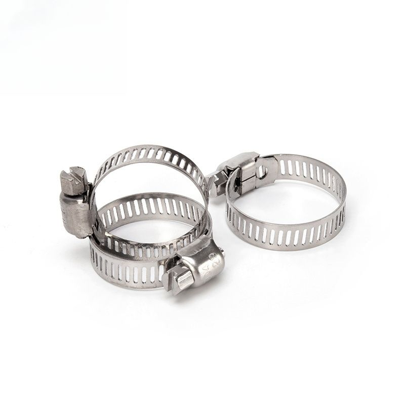 12mm Bandwidth Perforated Tube Clamp Stainless Steel Adjustable Hose Clamp for Automotive