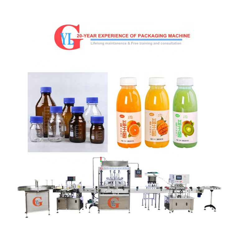 4-20 Heads Filling Capping and Labeling Machines Bottle Packing Filling Machine Production Line