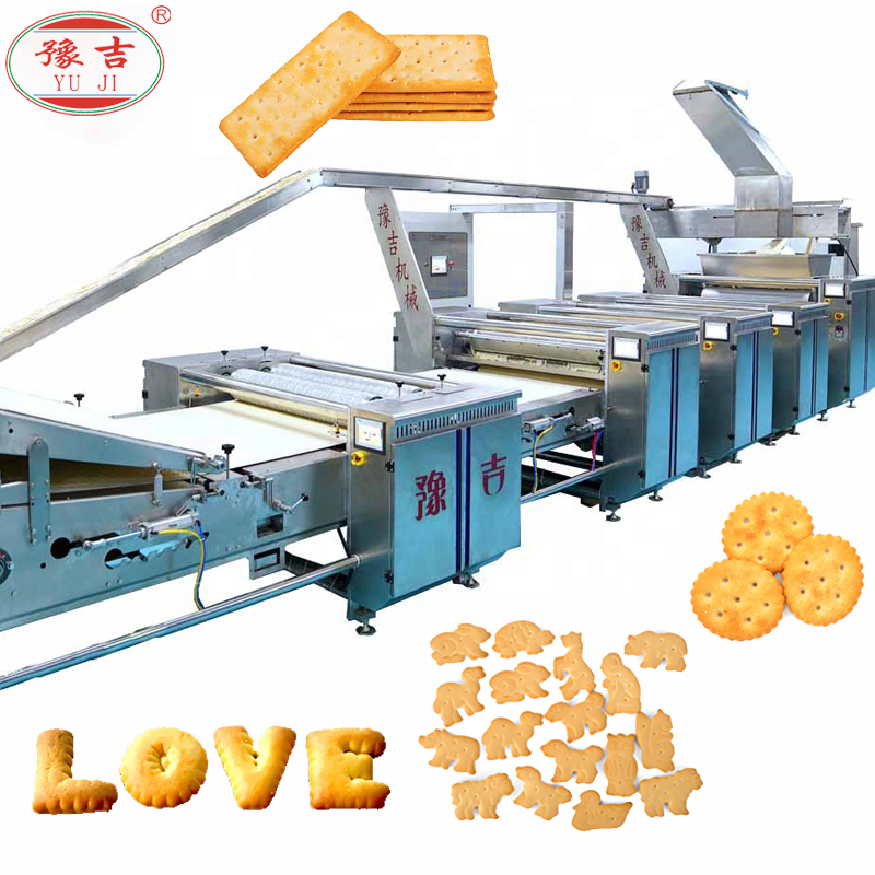 Automatic Hard Biscuit Production Line Manufacturers with Different Biscuit Molds Biscuit Machine