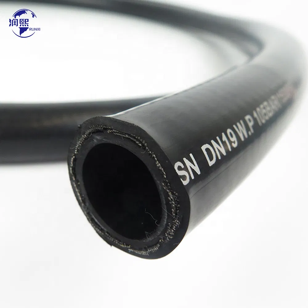 3/4 in Rubber Hydraulic High Temperature Flexible Cooler Oil Hose