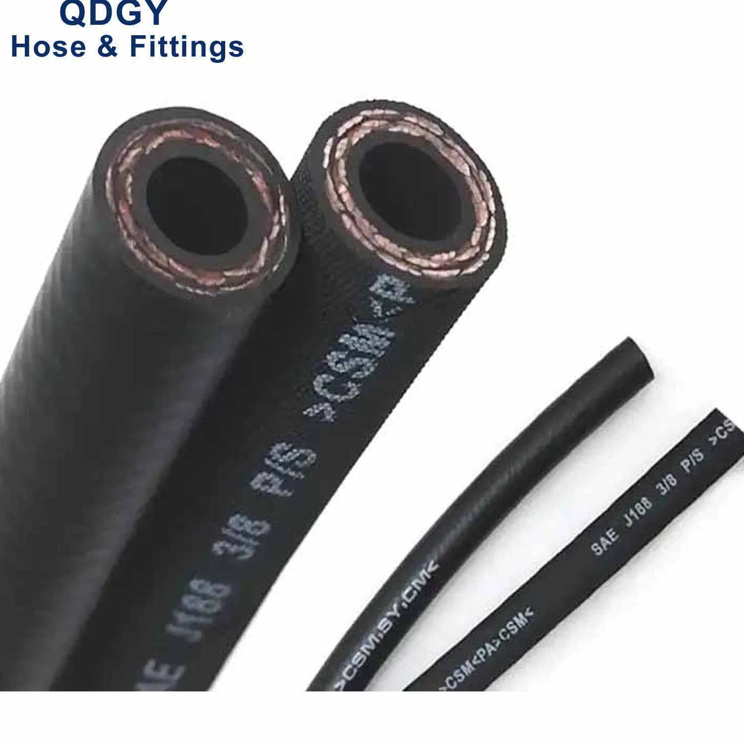 High Pressure Quality SAE J188 SAE J189 Auto Spare Parts 1/4 5/16 3/8 1/2 5/8 Hydraulic Automotive Car Power Steering Rubber Oil Pipe Return Pump Fuel Line Hose