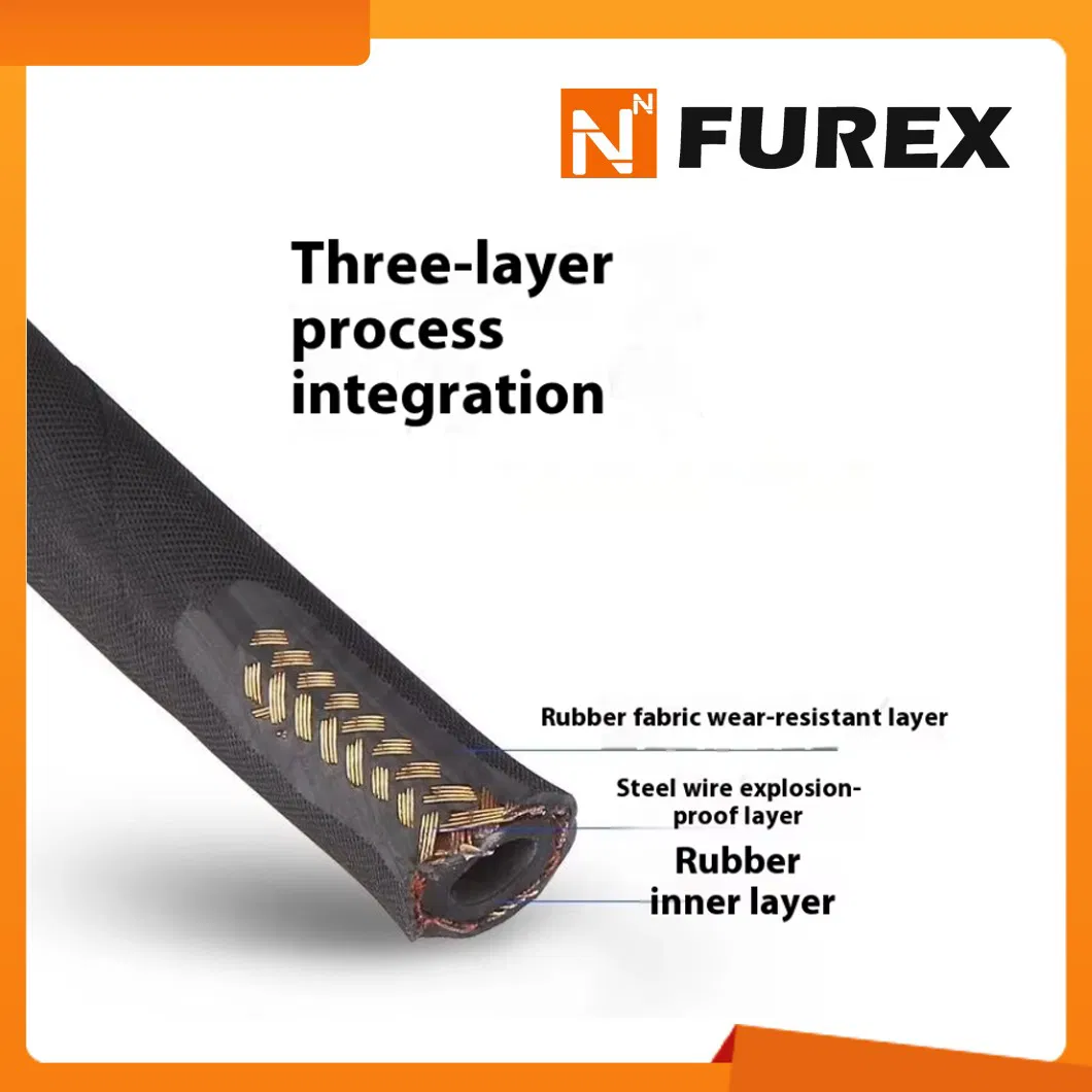 Factory Supply Steel Wire Braided Hydraulic Rubber Hose for Industrial