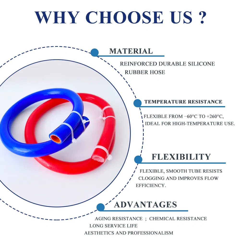 Wholesale Custom Auto High Pressure High Temperature Resistant Flexible Braided Extruded Intake Air Car 10/16/18/19mm Vacuum Silicone Heater Hose Tube Pipe