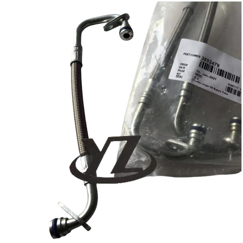 Foton Cumminss Turbocharger Oil Supply Pipe 3692479