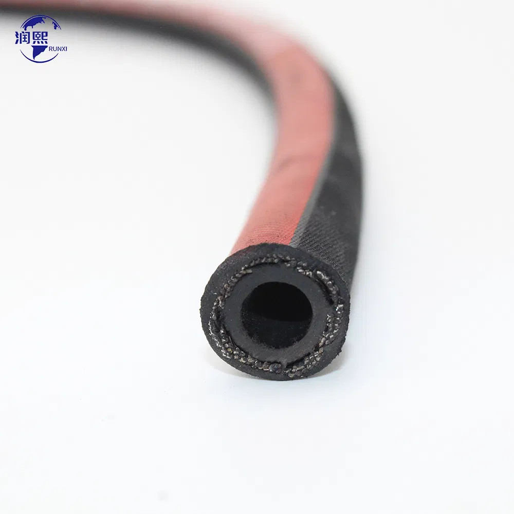 Black Rubber Hydraulic Fluid Air Oil Fuel Line Flexible