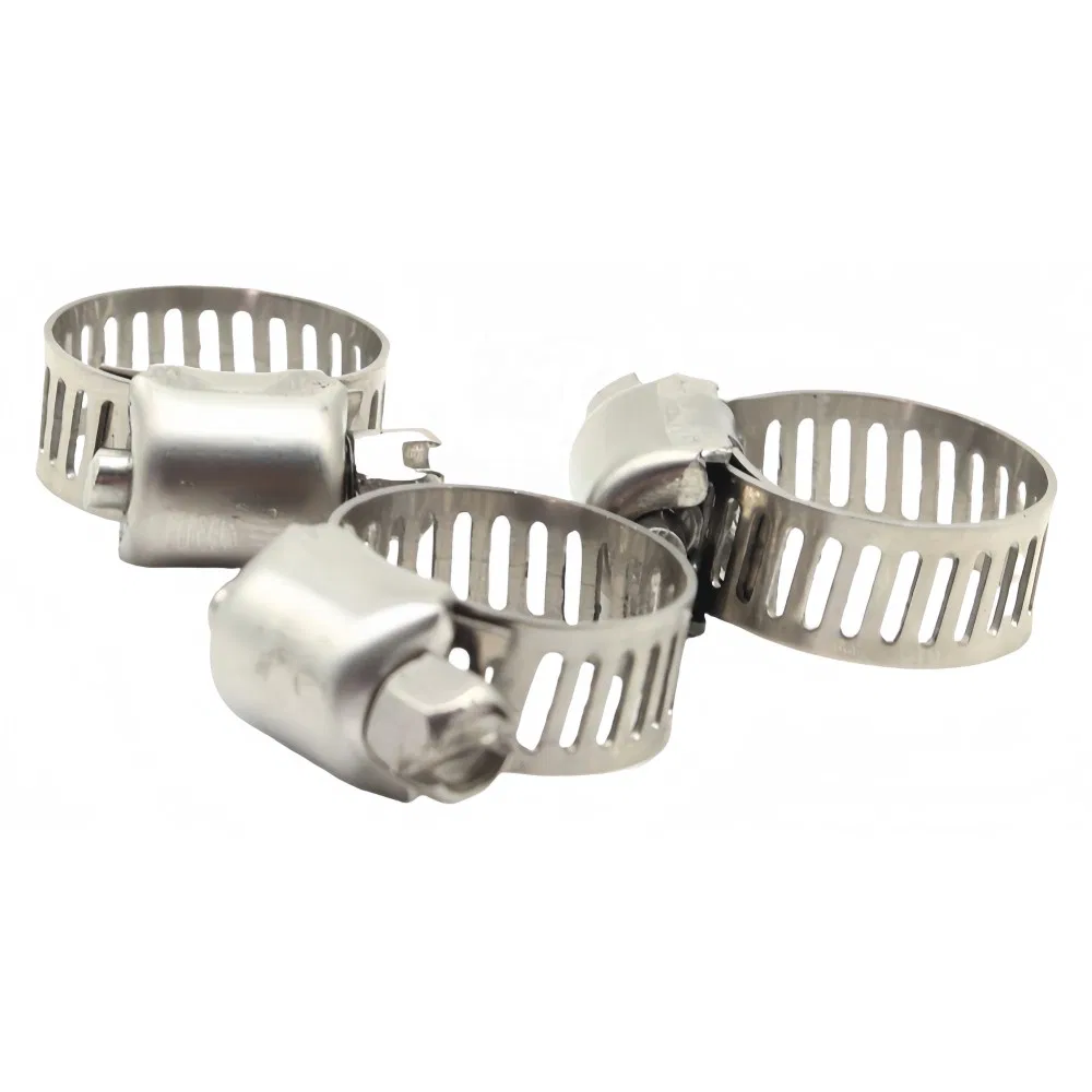 12mm Bandwidth Perforated Tube Clamp Stainless Steel Adjustable Hose Clamp for Automotive
