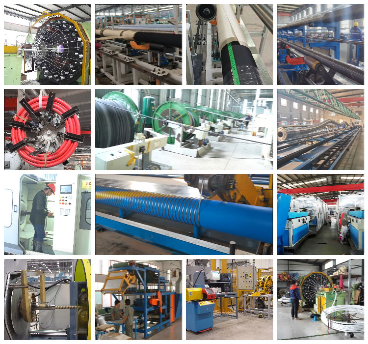 Super Long Service Life Industrial Black Hydraulic High Pressure Braided Air Oil Water PVC Garden Excavator Rubber Hose Pipe Assembly Flexible Hydraulic Hose