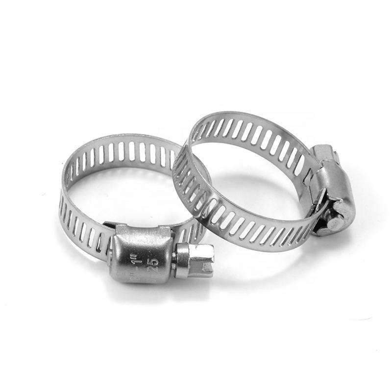 12mm Bandwidth Perforated Tube Clamp Stainless Steel Adjustable Hose Clamp for Automotive
