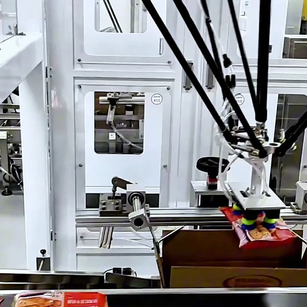 Sanitary Delta Integrated Cartoning Line for Ready Meal Foil Pouch Sealing