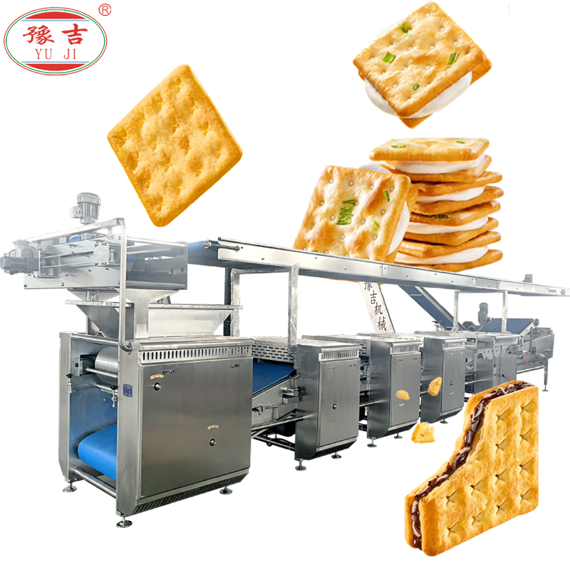 Automatic Hard Biscuit Production Line Manufacturers with Different Biscuit Molds Biscuit Machine