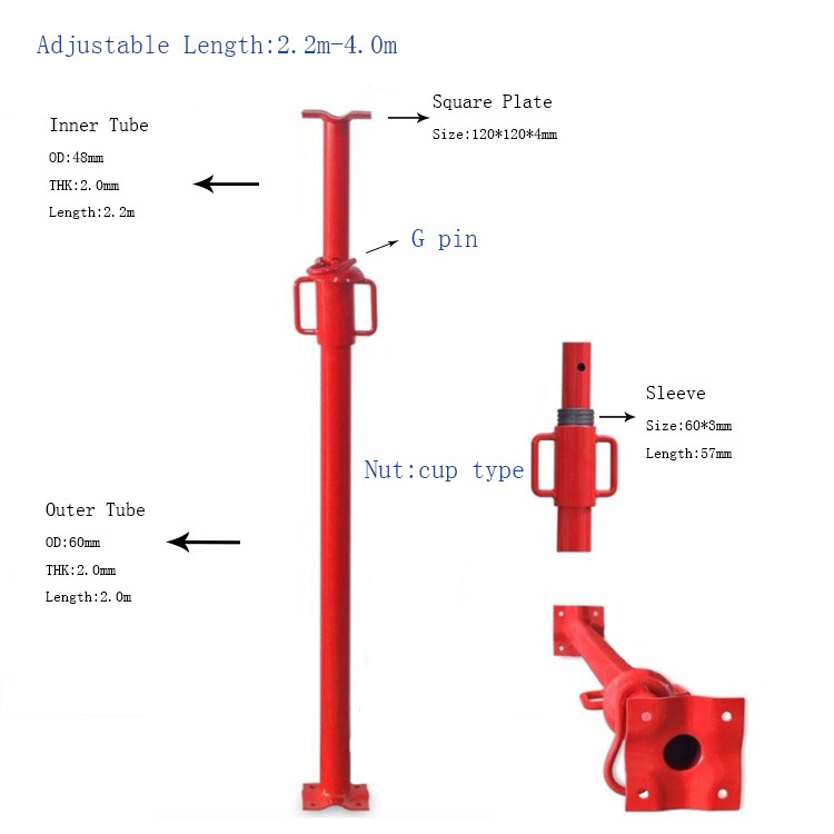 Steel Prop Adjustment 1