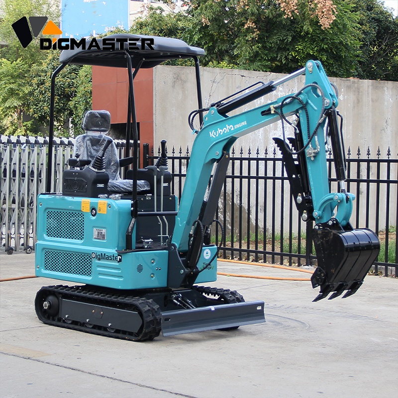 1.6 Ton Kubota Engine Mini Excavator with Hydraulic Thumb Clamp EPA Euro 5 Small Digger for Garden and Farm Factory Price