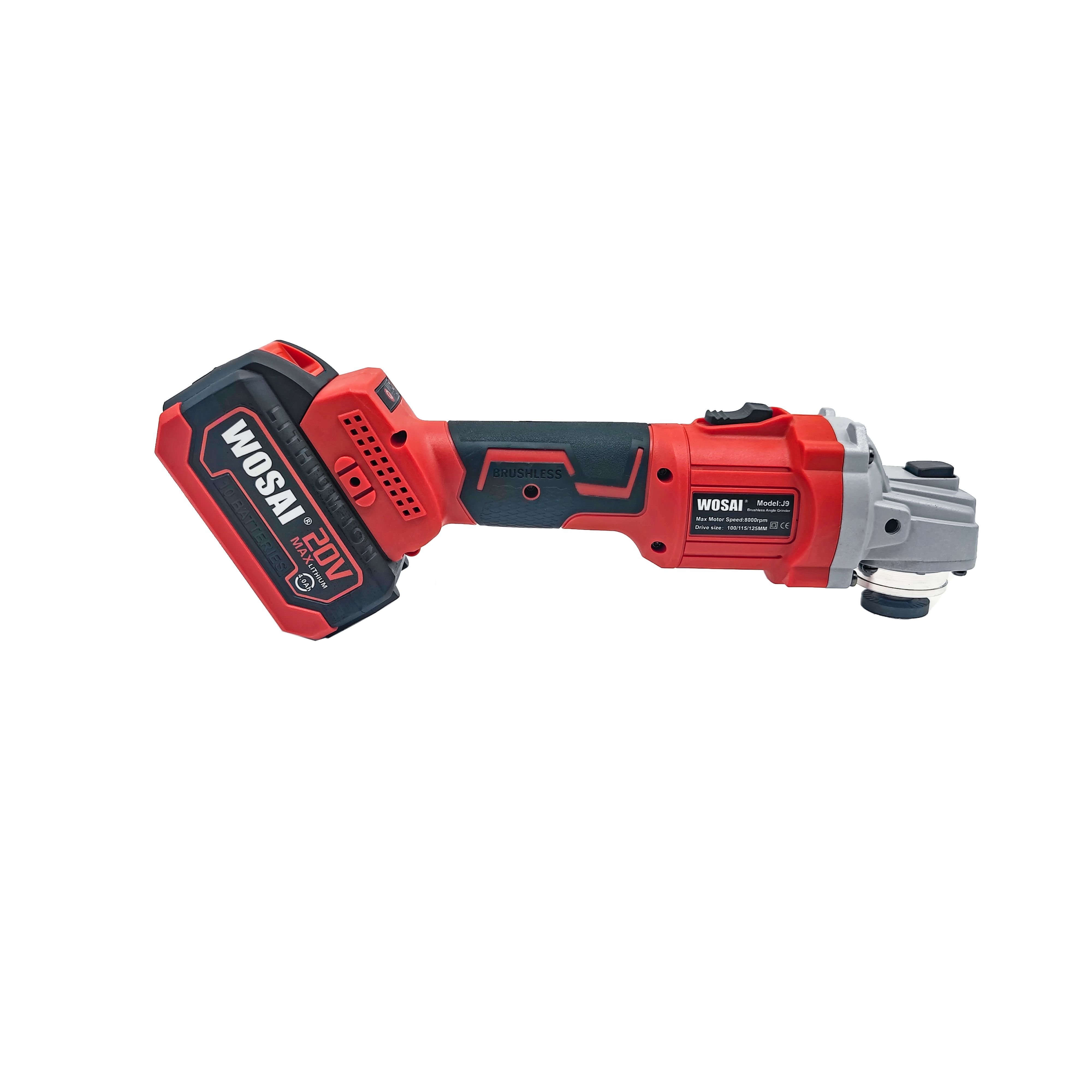 WOSAI Power Tool Kit 20v Professional Cordless Brushless Hammer Drill Wrench Trimmer Blower Power Tools Combo Set Kit