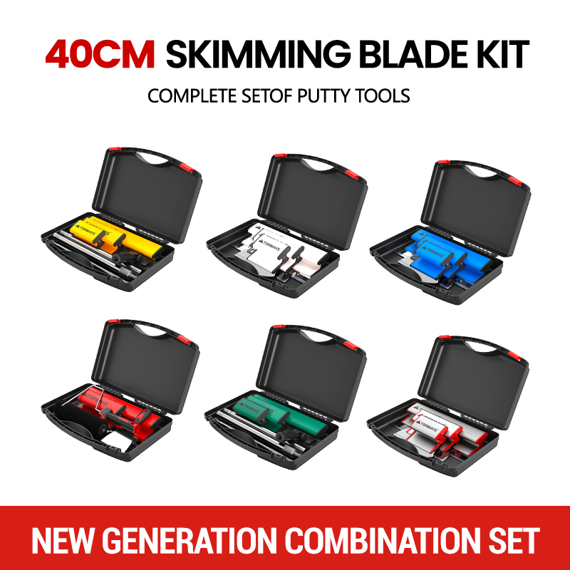 Contractor Use Wall Finishing Tool Larger Handle Grip Side Screw Reinforced Working Design 40CM Skimming Blade Set