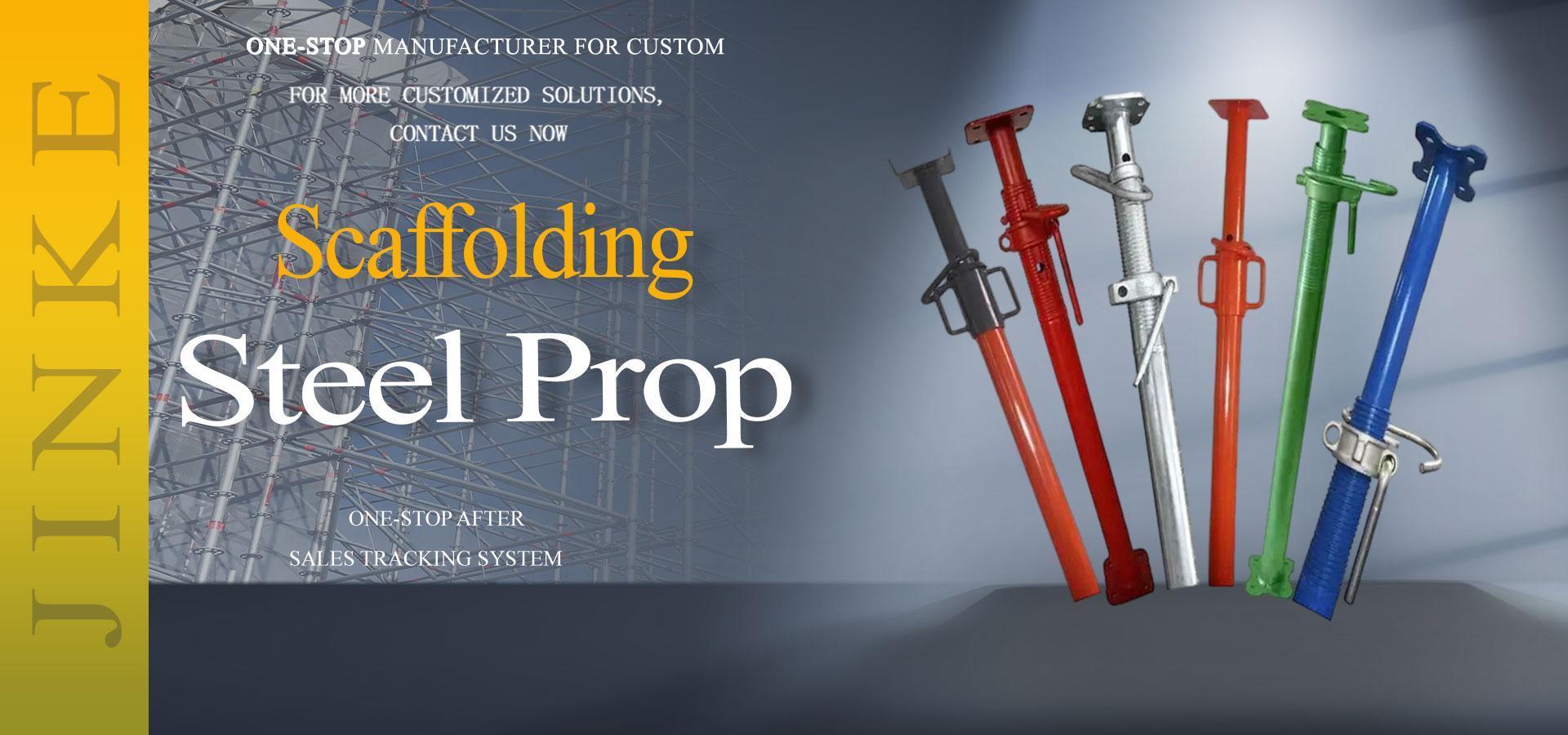 Adjustable steel props