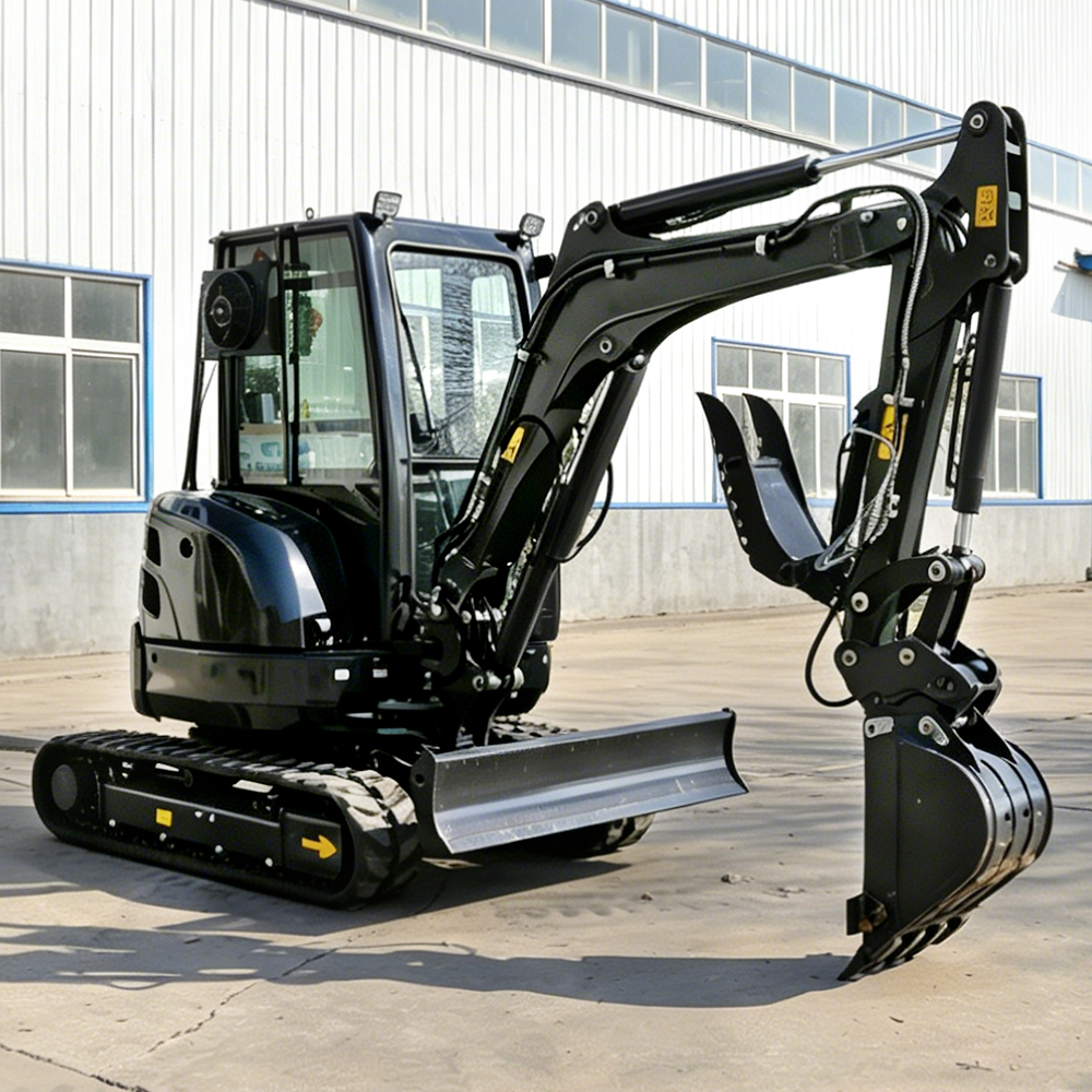 FREE SHIPPING 3.5 Ton Mini Excavator CE EPA EURO 5 Crawler Kubota Engine 1Ton 2Ton Digger Small Bagger Farm Excavators Machine