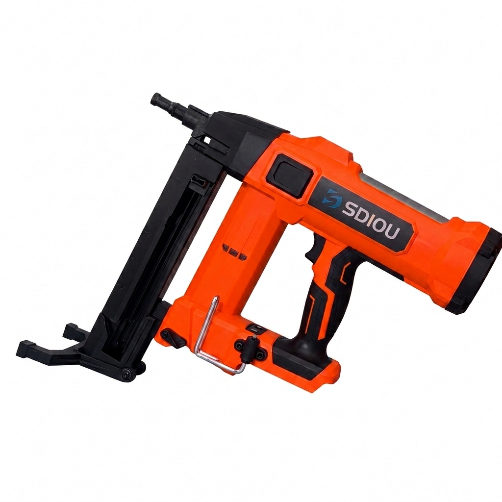 Rechargeable Battery Powered Steel Framing Nail Gun Brushless Motor DIY Concrete Fastening Tool for Construction Industry 1 Year