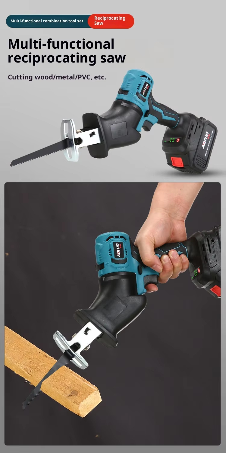 Customized Steel Lithium Battery Multi-Purpose Rechargeable Electric Hammer Tool Set with Hard Case OEM/ODM