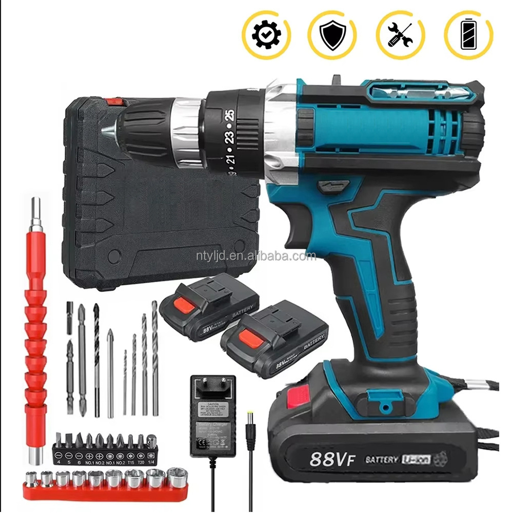 Factory Wholesale OEM/ODM Professional 21V Cordless Drill Screwdriver Combo Kit Lithium-Ion Power Tool Set Construction Variable