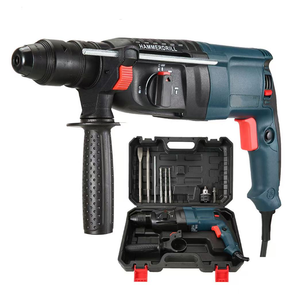Power Tools Professional Heavy Duty Electric Rotary Hammer Drill-Industrial Grade 3 Modes 850W 220V for Concrete Brick &amp; Stone