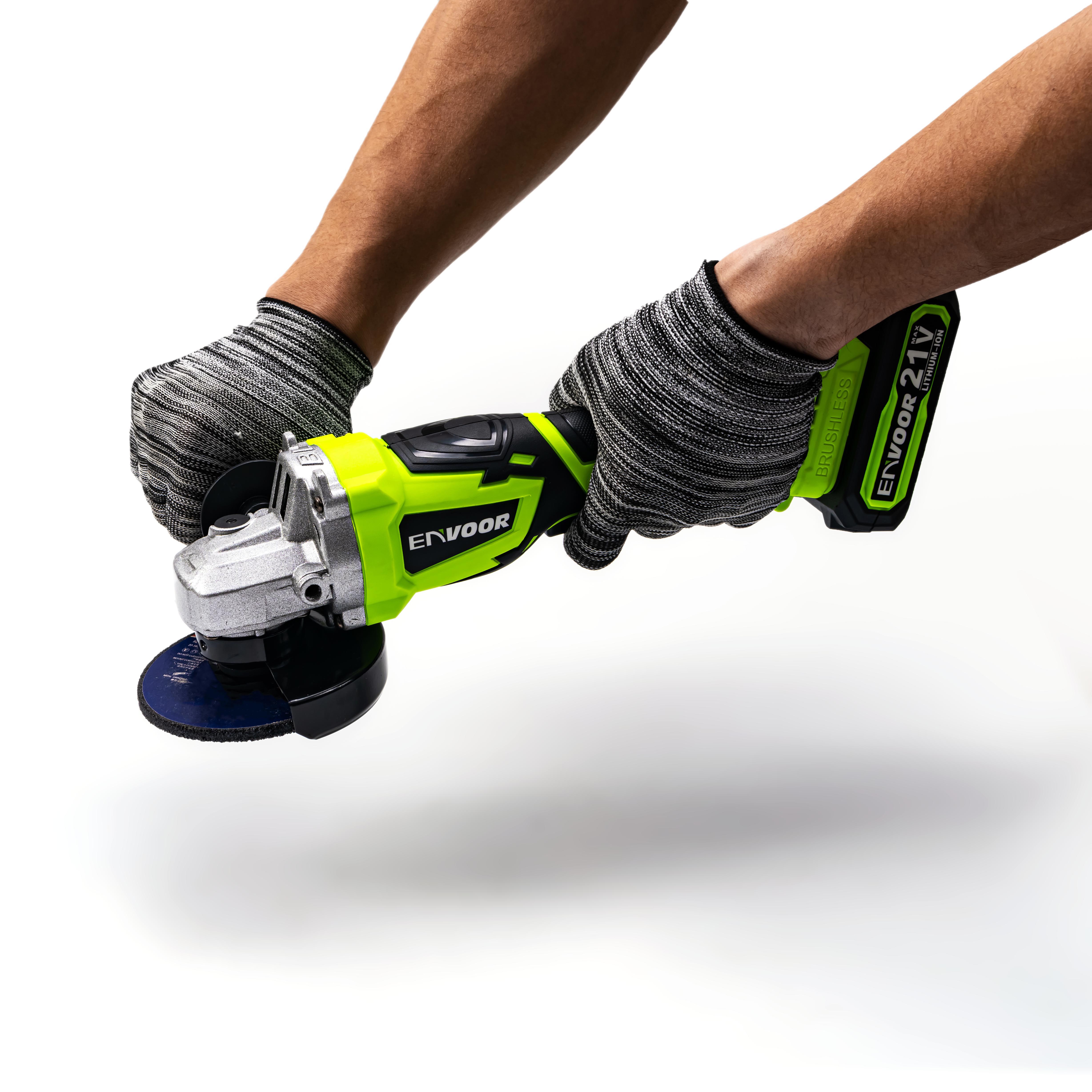 2-piece Cordless Charging Professional Brushless 128V Lithium Electric Drill and Angle Grinder Power Cordless Tool Set