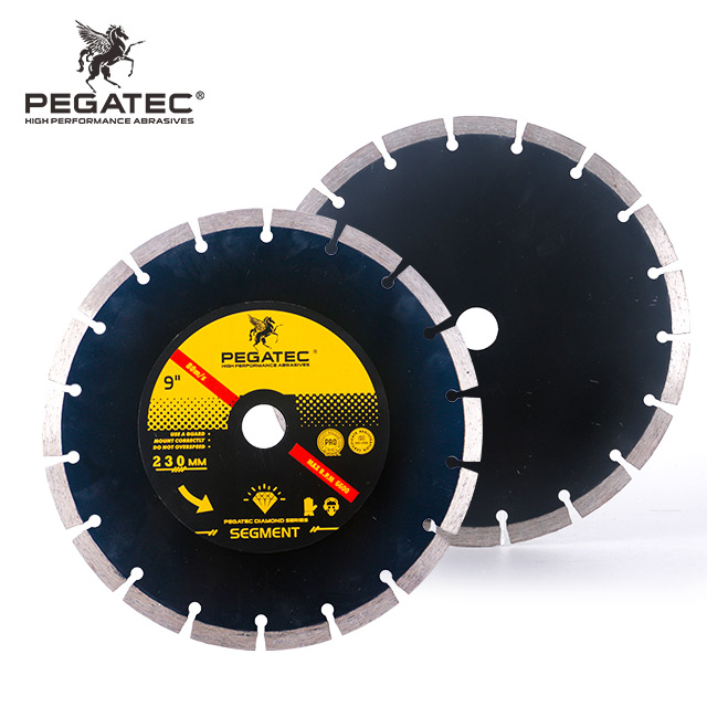 PEGATEC 9" 230mm Durable Diamond Disc For Tile,/stone Concrete Diamond Saw Blade Cutting