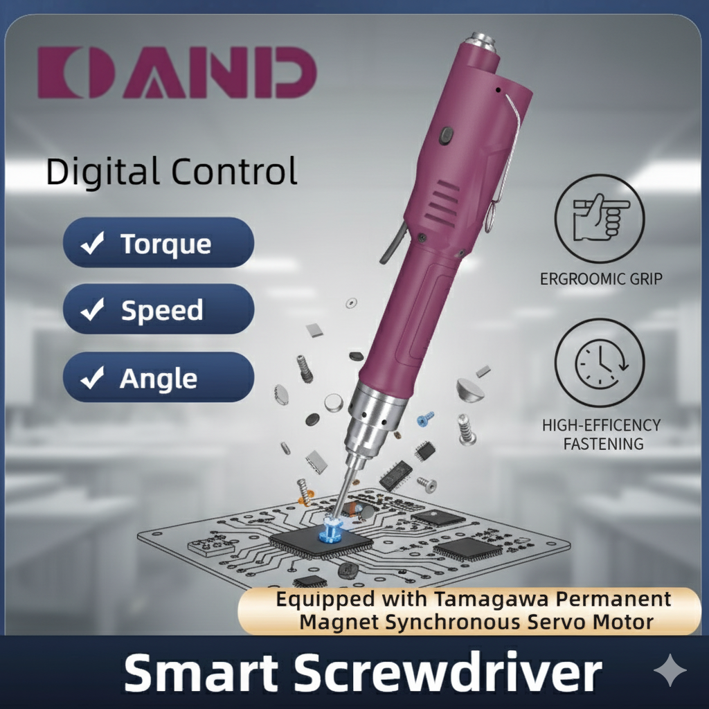 Aierte DC90W Handheld Industrial Precision Servo Intelligent Electric Screwdriver Brushless Motor 110-220V High Torque Accuracy