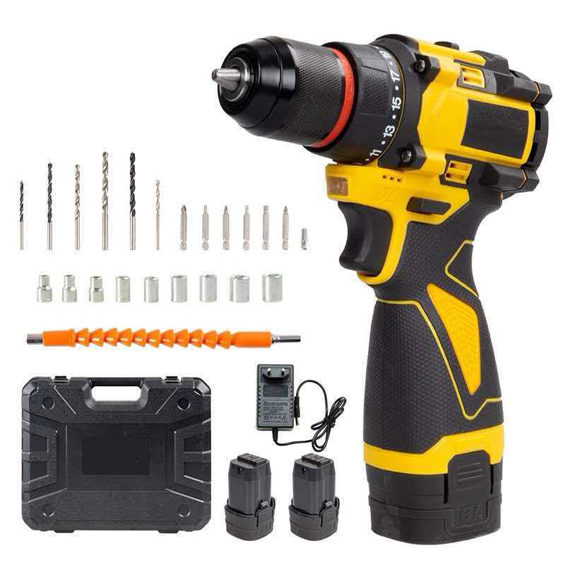 Factory Direct Custom Cordless Hand Drill 16.8V Brushless Lithium Battery Variable Speed Keyless Power Tool Set Electric Drill
