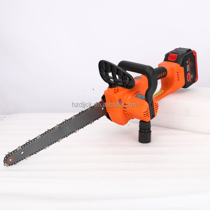 Portable Lightweight Electric Chain Saw High Power Battery Operated for Outdoor Wood Cutting for DIY &amp; Industrial Use