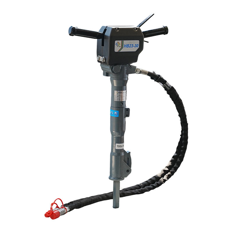 Lightweight Hydraulic Impact Hammer Drills with Vibration Reduction &amp; Hydraulic Breaking Features Convenient Pick Accessory