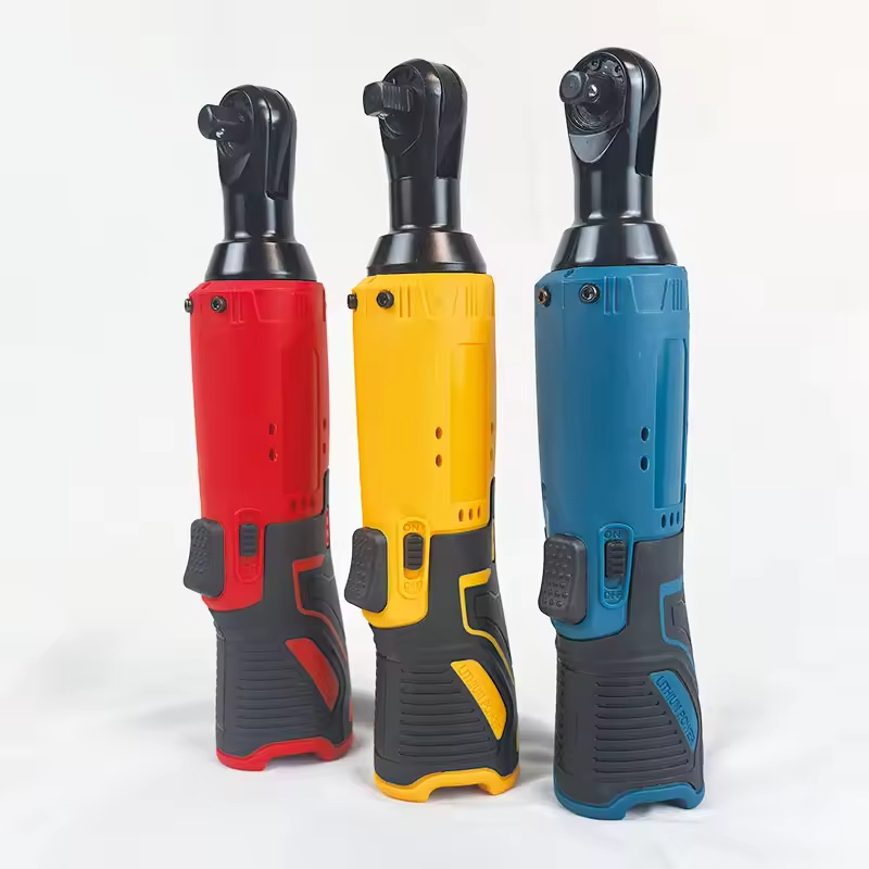 Industrial Cordless Electric 12v Ratchet Wrench Set with 2 Packs of 1300mAh Lithium-ion Batteries Max Torque 80n