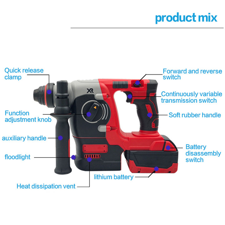 Multi-function Brushless Lithium 4PCS Home &amp; Industrial Use Power Tool Kit