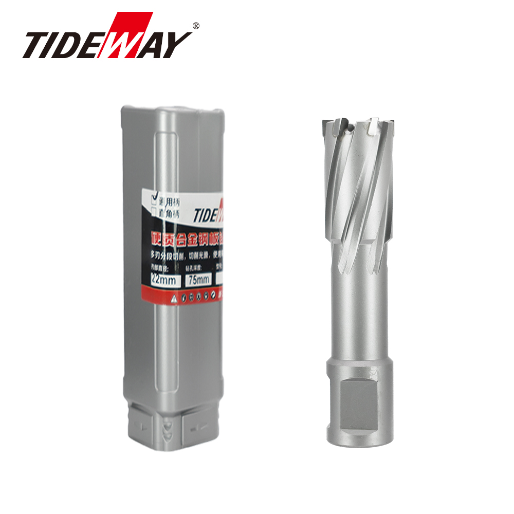 TIDEWAY HSS Core Bit Carbide Tipped Hole Saw Hot Tap Cutter Annular Cutter Drill Bit For Drilling Metal Hole