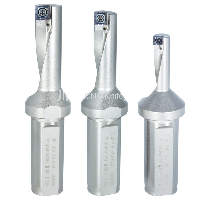 Chuanrun SF Small Diameter U-Drill Boring Drill Bit Integrated Cutter Rod Teguk General QCMT Insert Single-Edged Integrated